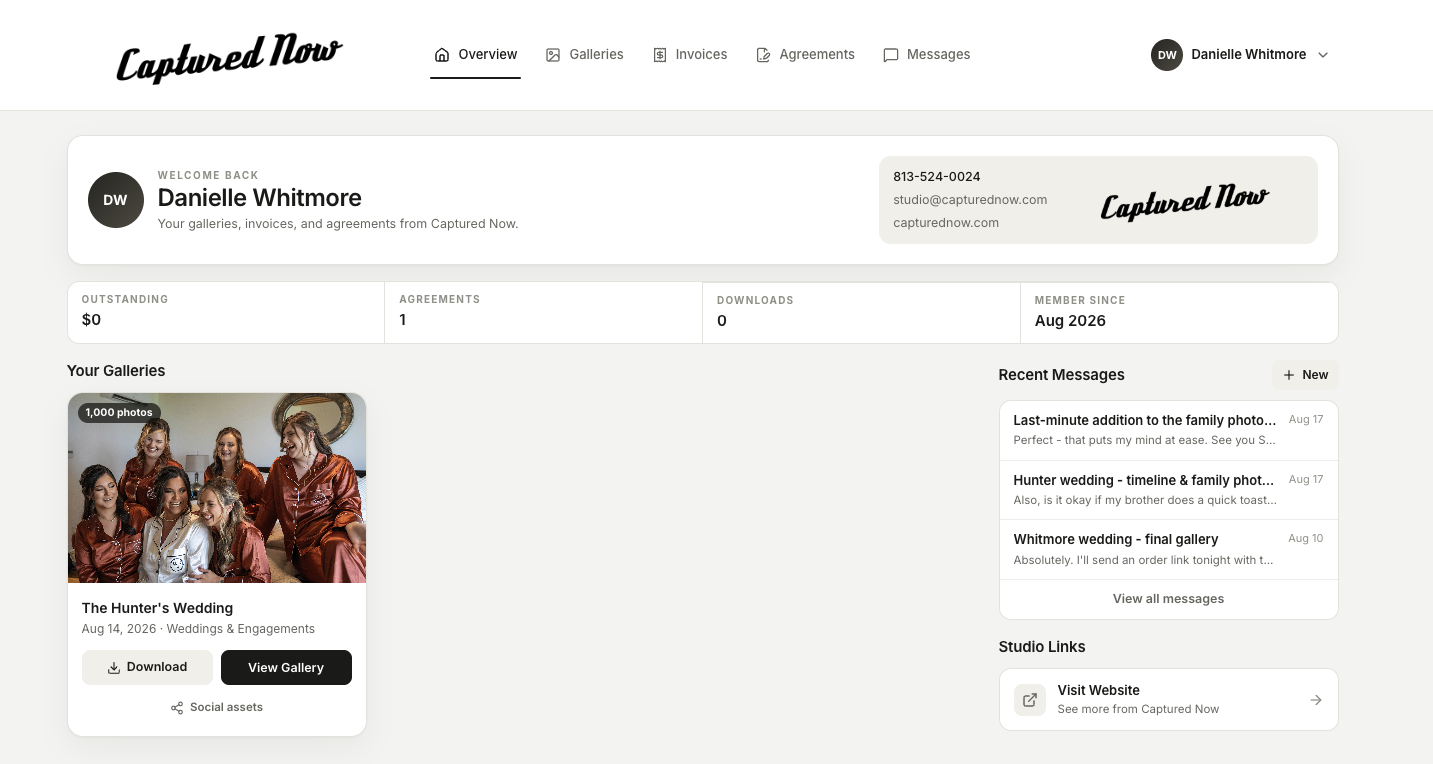 Wedding Client Portal