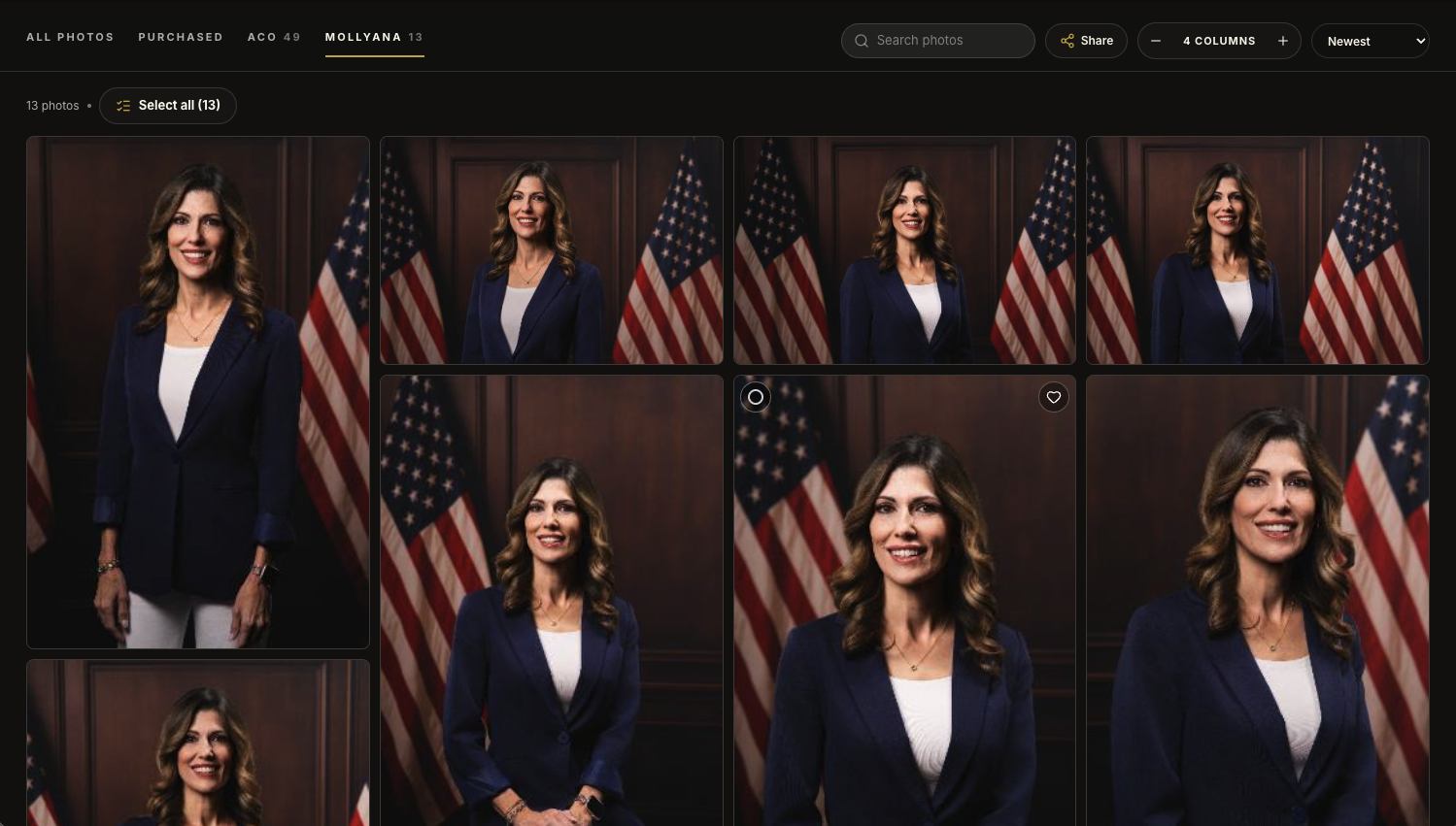 Portrait project overview for Emilia Carter