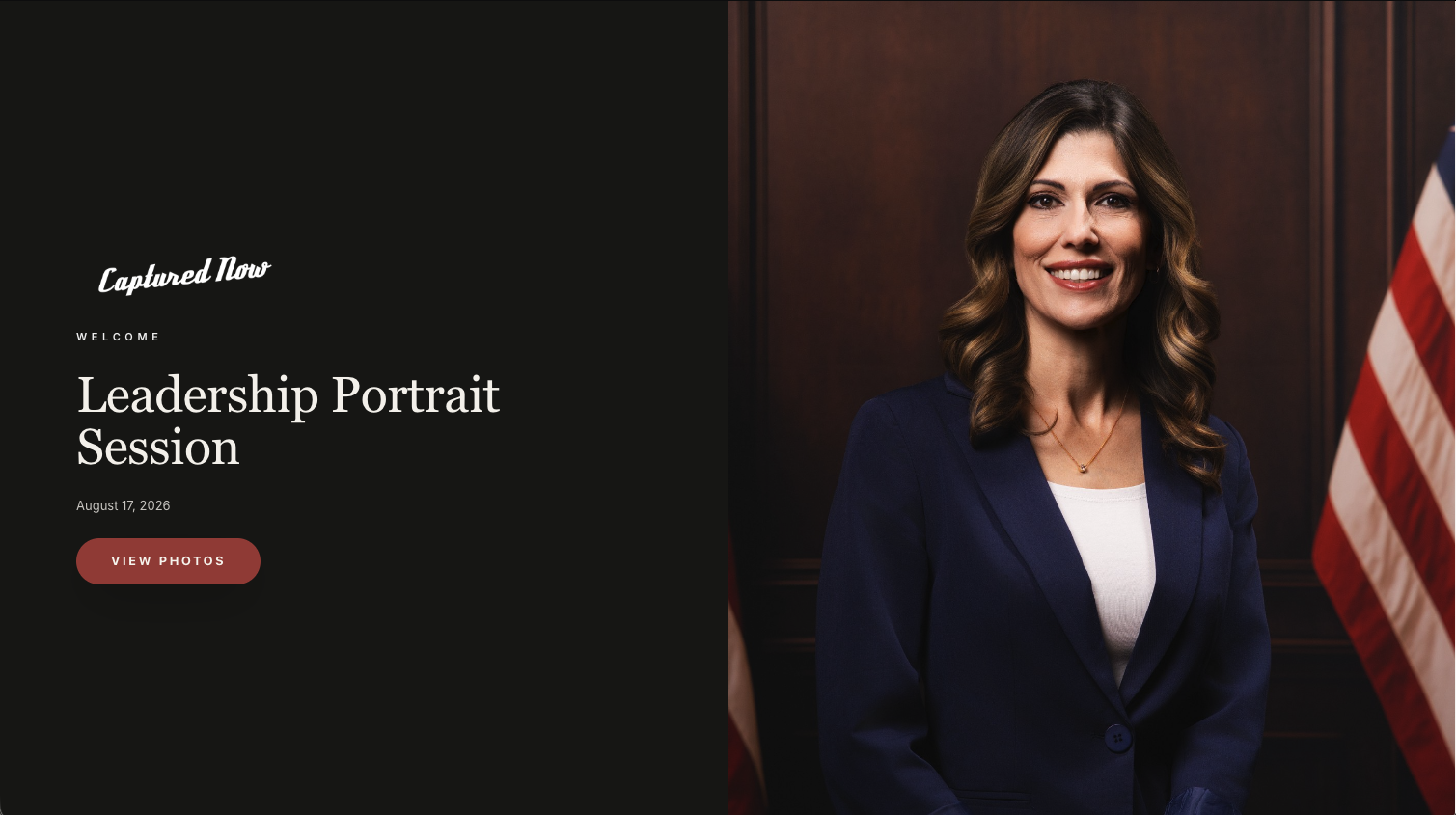 Portrait gallery on a tablet