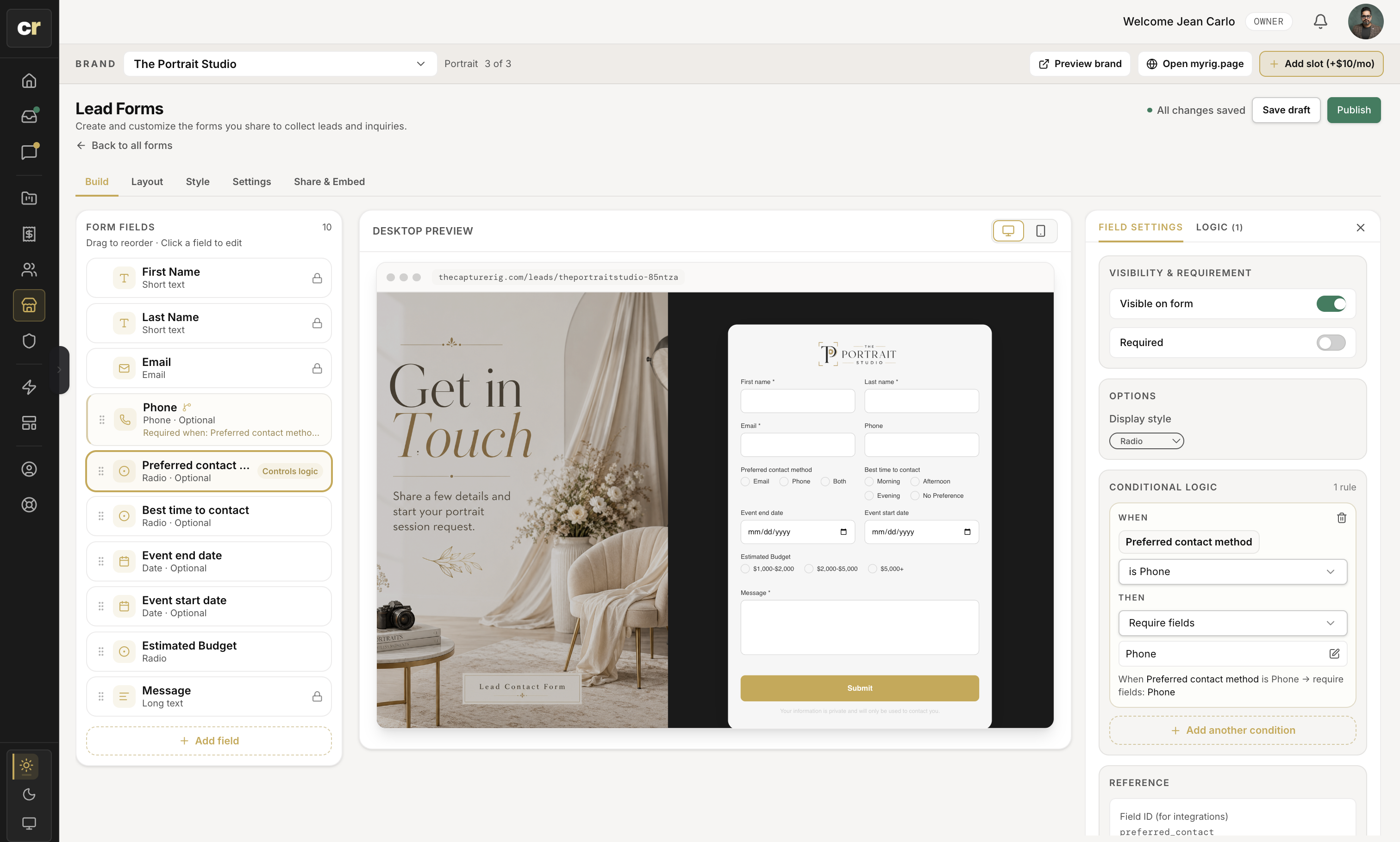 Inquiries that arrive ready to quote